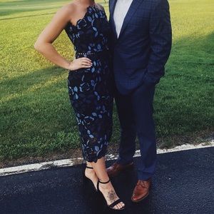 Lace strapless dress from Revolve